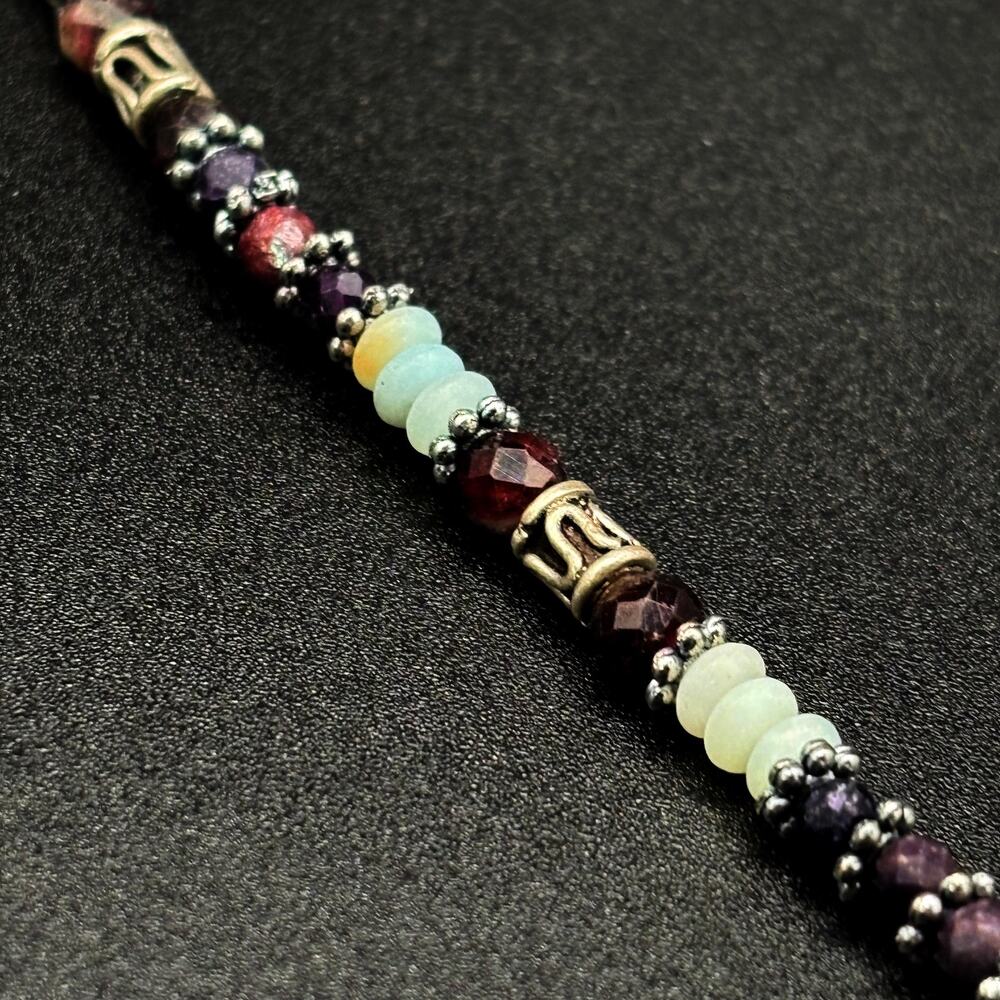 Amazonite Faceted Crystal Necklace - Picture 8 of 11
